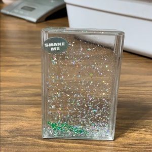 Holographic and cactus glitter picture frame